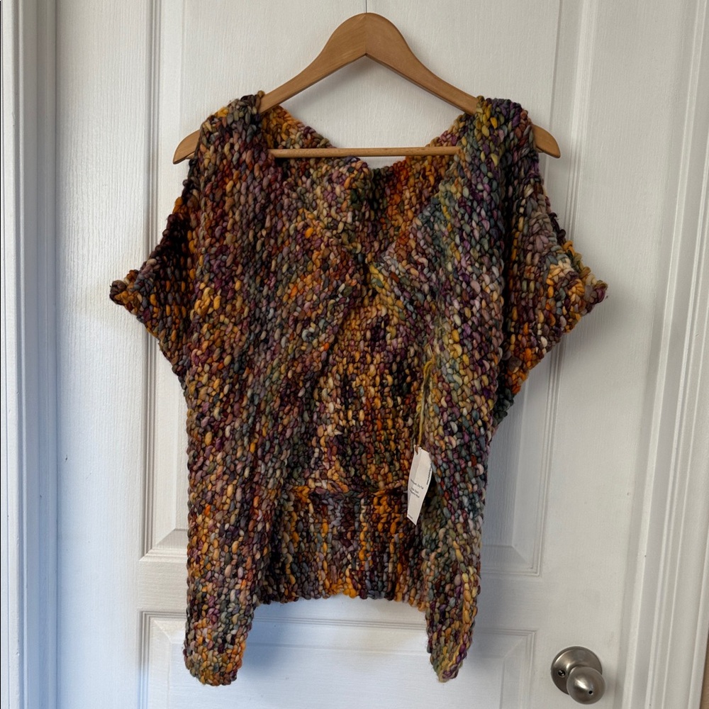 Malabrigo Yarn Merino wool Multicolor Knit Women's Vest